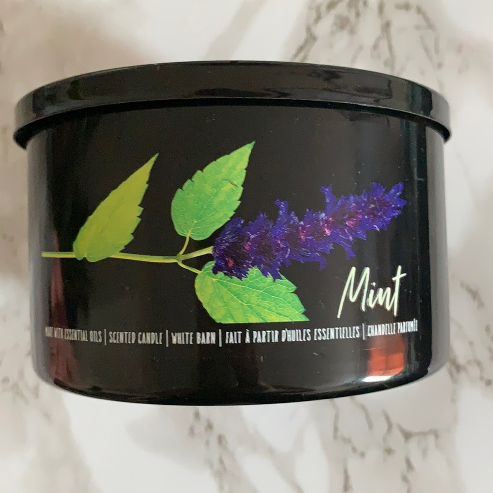 White Barn 3-wick candle mint